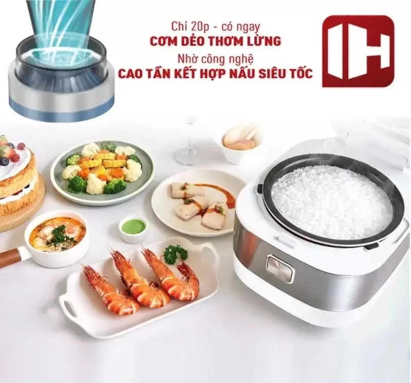 Nồi cơm điện thông minh cao tần Tefal RK762168 1.5L