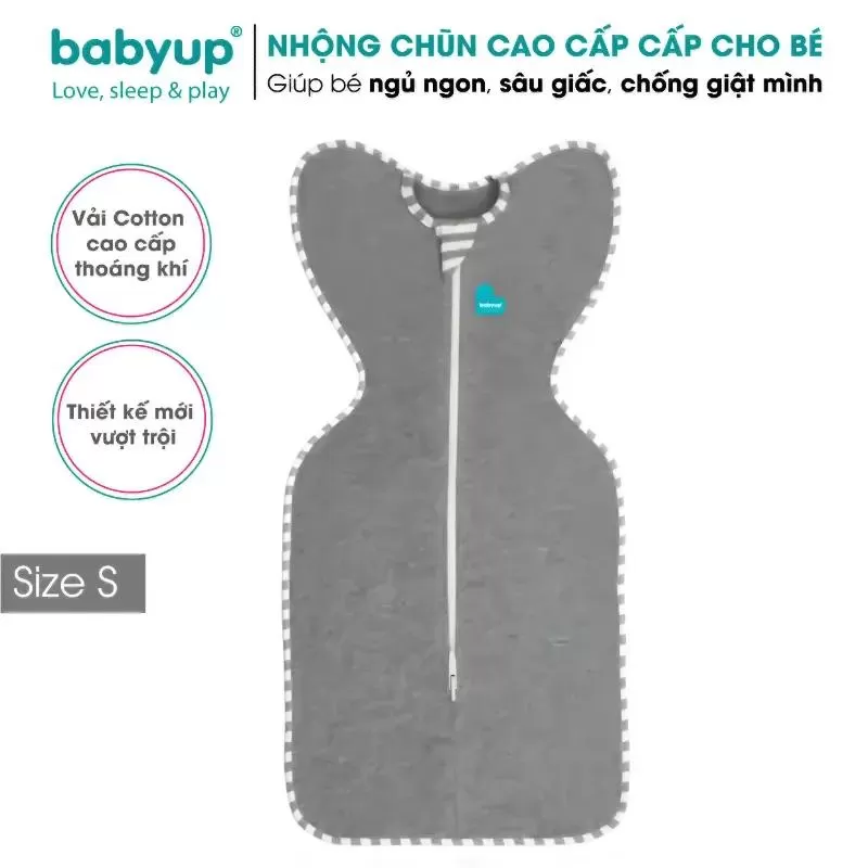 Túi ngủ cao cấp cho bé Babyup chống giật mình