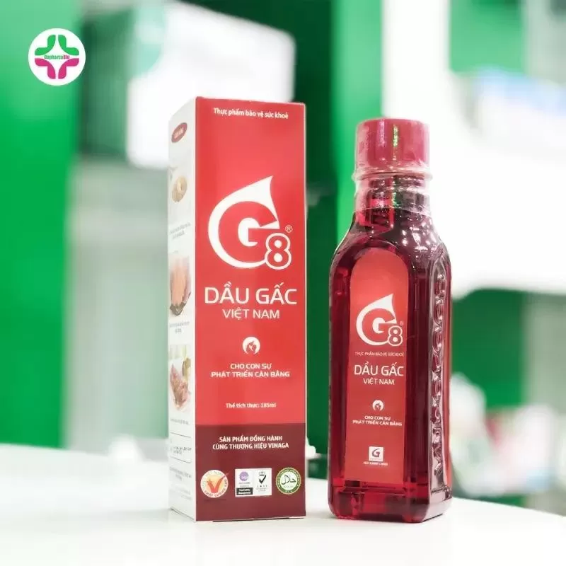 Dầu gấc ăn dặm cho bé Việt Nam Vinaga G8