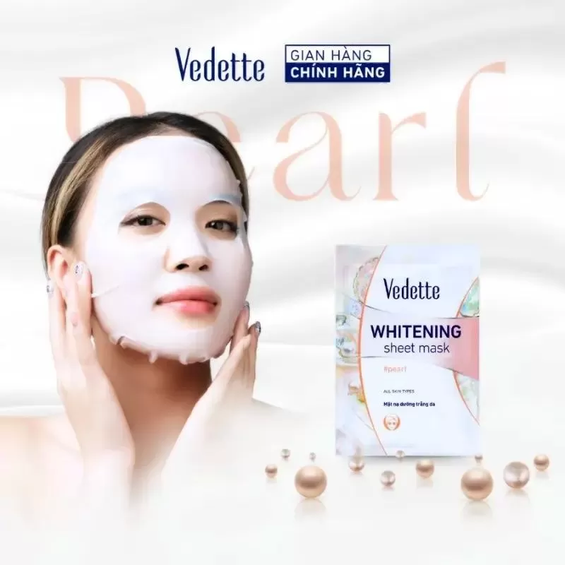 Mặt nạ ngọc trai giấy Vedette
