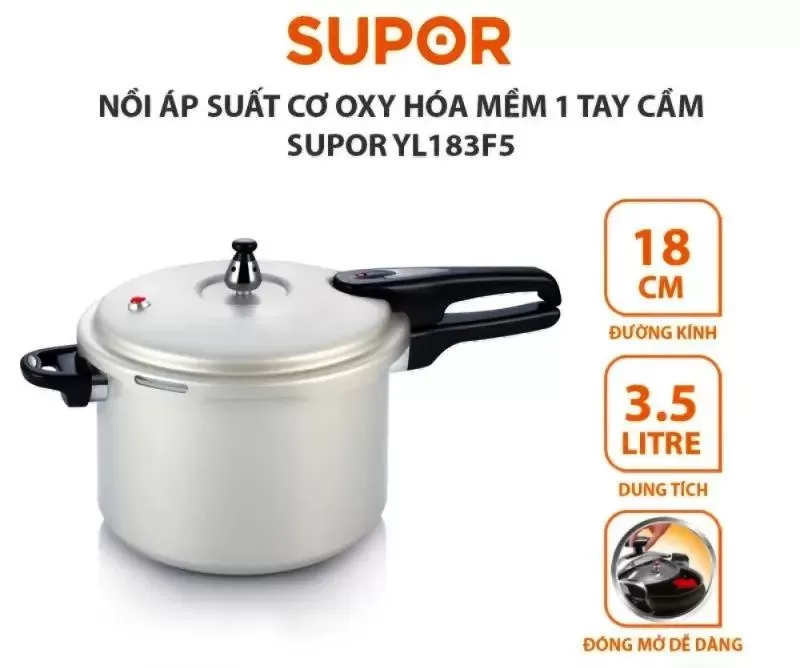 Nồi áp suất bếp từ Supor 5 lớp cao cấp