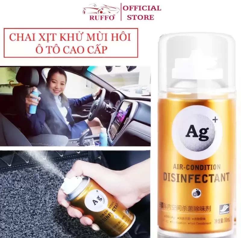 Chai xịt khử mùi ô tô cao cấp Ruffo
