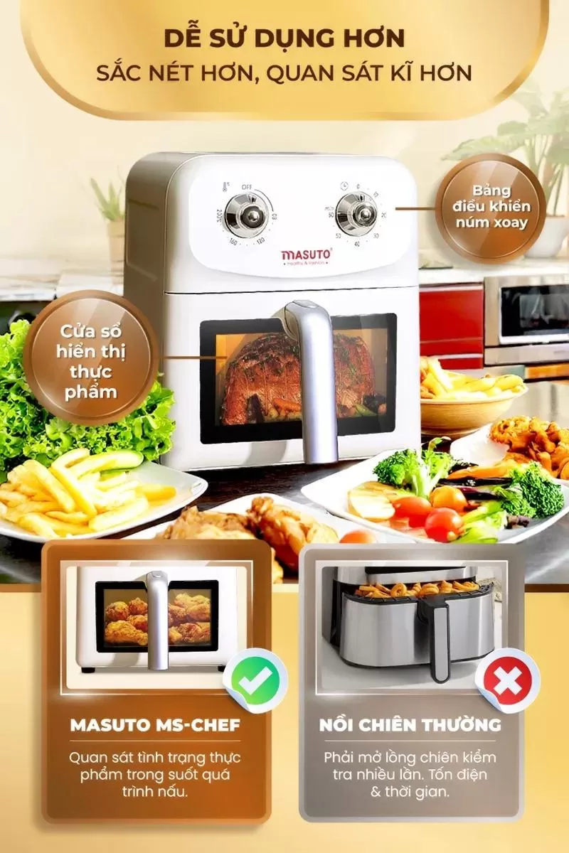 Nồi áp suất điện Nhật Bản đa năng Masuto 6L