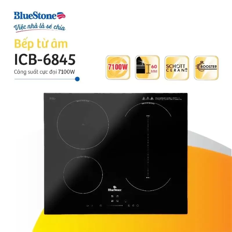 Bếp âm từ đa vùng nấu BlueStone ICB-6845 (7100W)