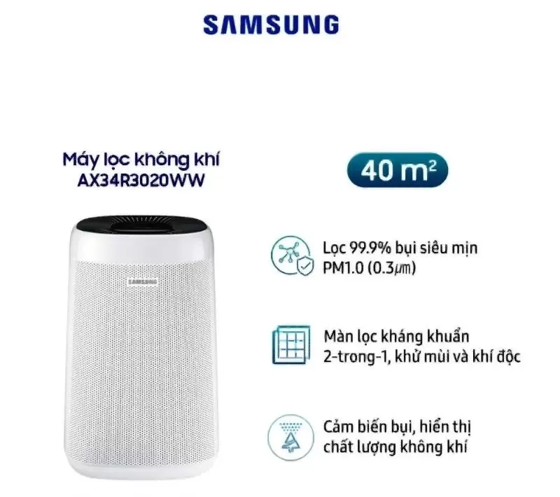 Máy Lọc Không Khí AX34R3020WW/SV