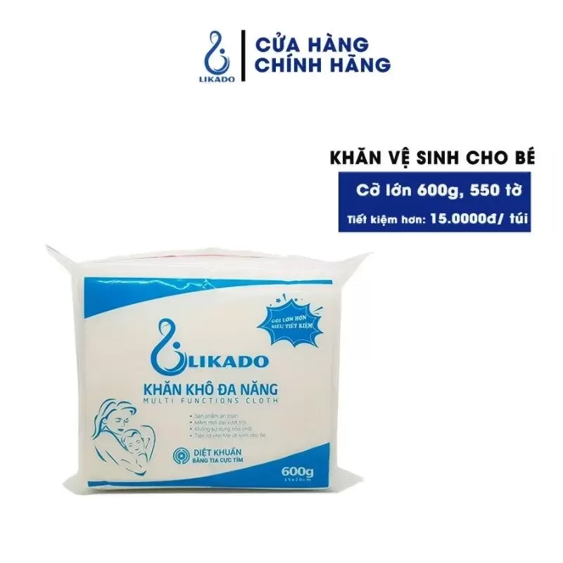 Khăn khô đa năng cho bé Likado