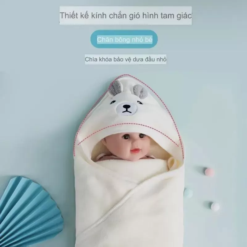 Túi ngủ BIDUOLE 100% Cotton giúp bé ngủ ngon