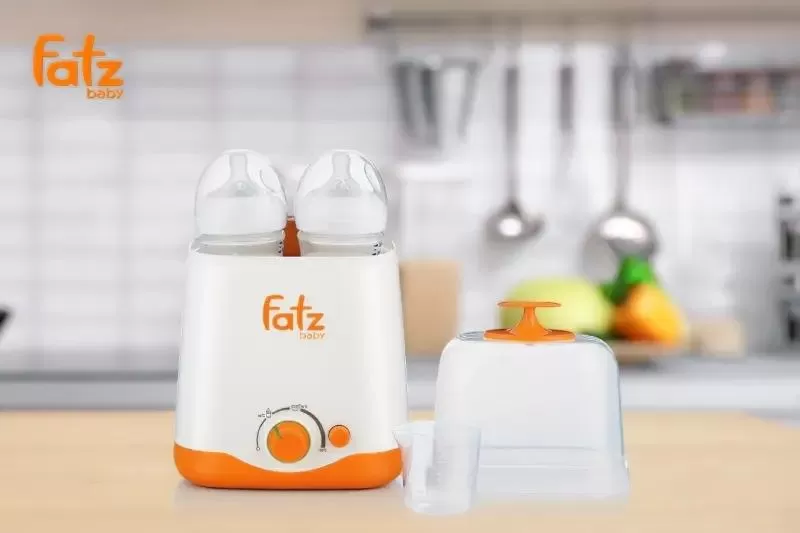 Máy hâm sữa Fatzbaby FB3012SL cổ rộng 2 bình - Fatz DOU 1