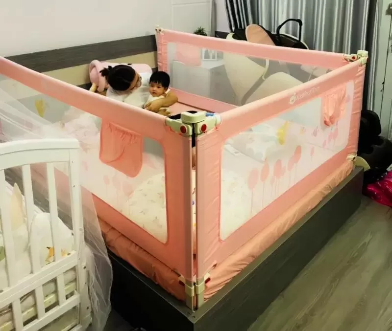 Thanh chắn giường cao cấp KidAndMom cho bé