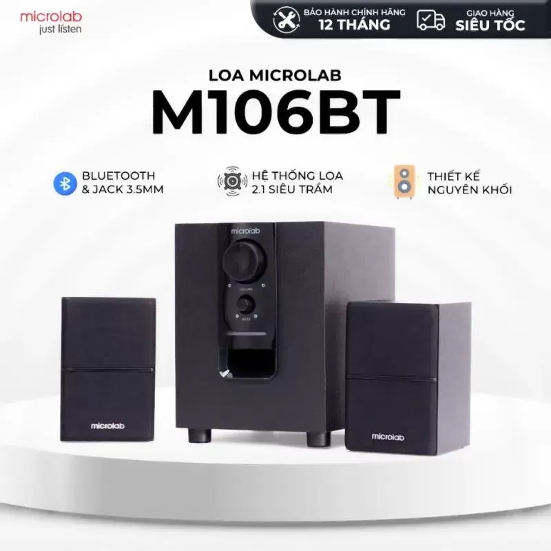 Loa máy tính Microlab M106BT 2.1 10W