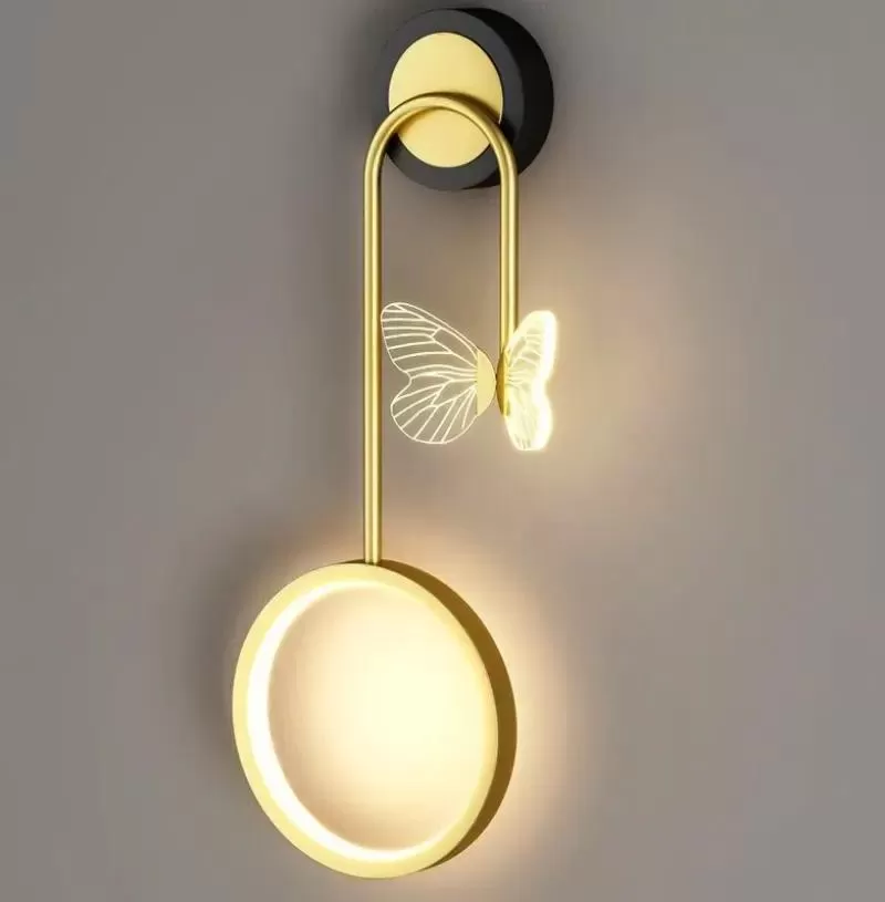 Đèn ngủ treo tường đôi chao hoa huệ Monsky Led