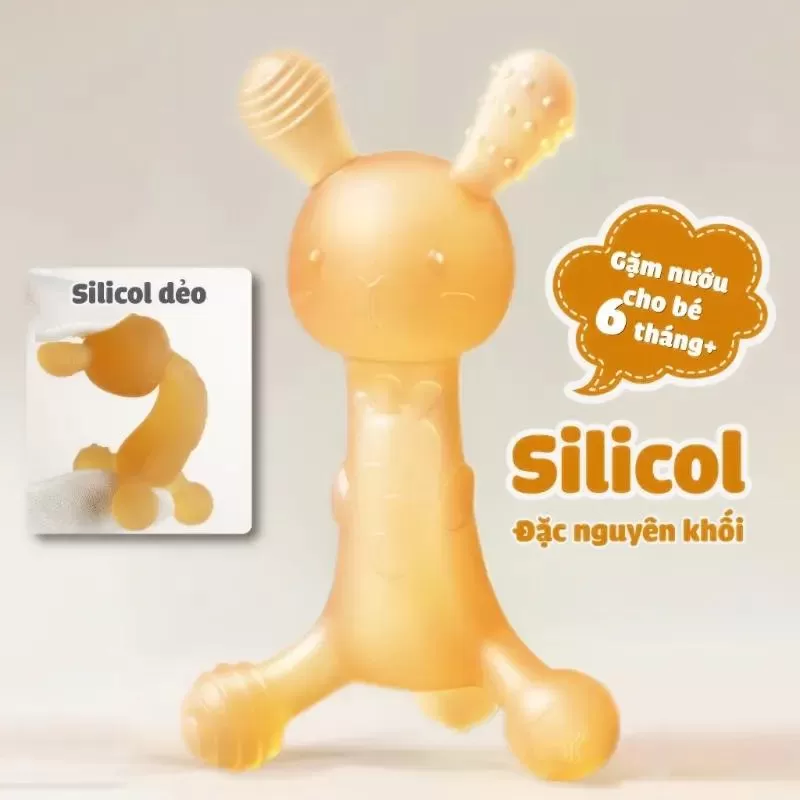 Đồ chơi cho bé gặm nướu silicon Ange Hàn Quốc