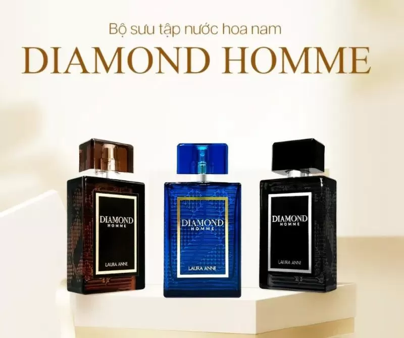 Nước hoa nam thơm lâu Laura Anne Diamond Homme