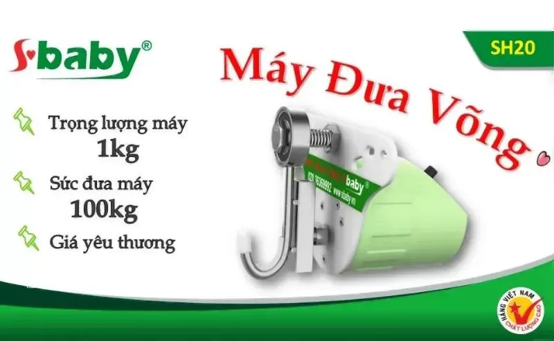 Máy đưa võng cho bé Sbaby SH20