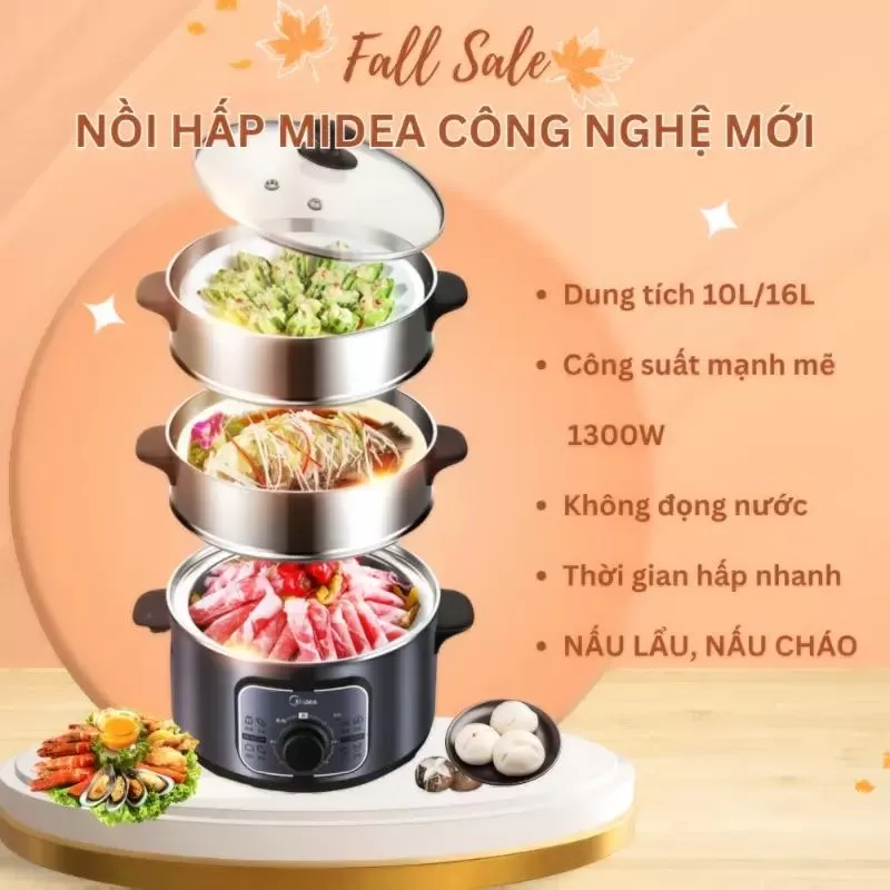 Nồi hấp điện Midea MZ-ZG26EASY401