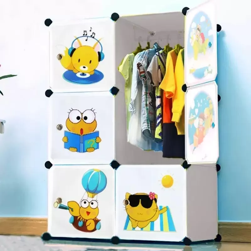 Tủ nhựa cho bé ghép 6 ô thân sâu 37cm