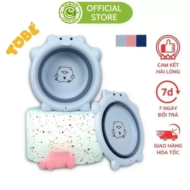 Chậu rửa mặt trẻ em gấp gọn Tobé Chú Heo Ngộ Nghĩnh Timikid
