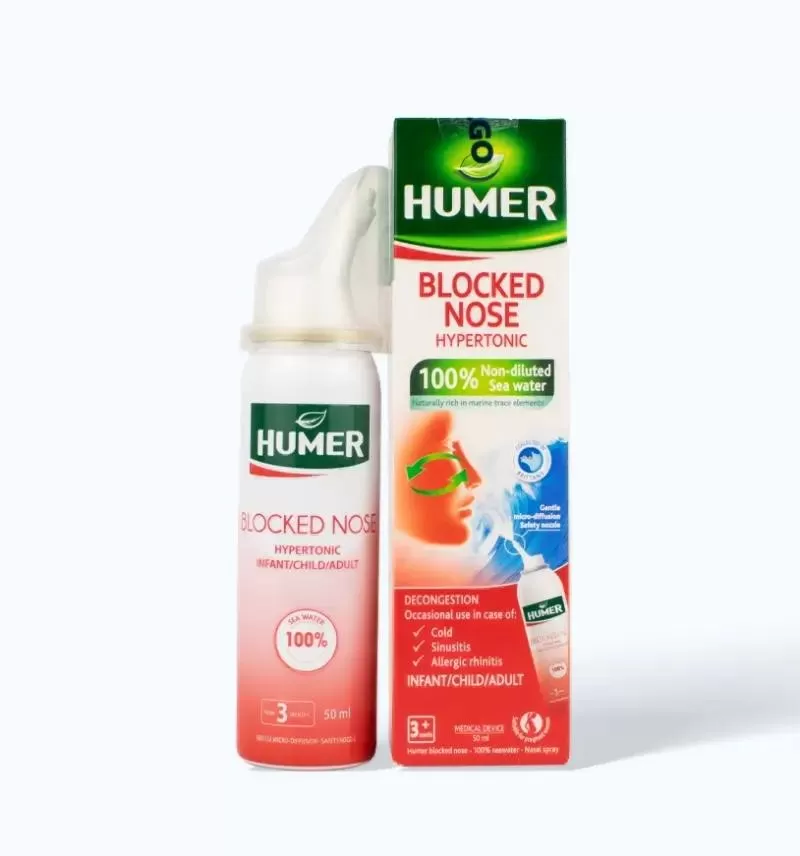 Xịt mũi cho bé muối biển HUMER 150ml