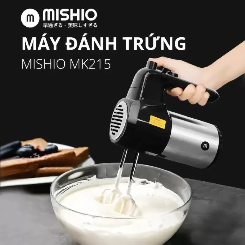 Máy đánh trứng mini Mishio MK215 300W