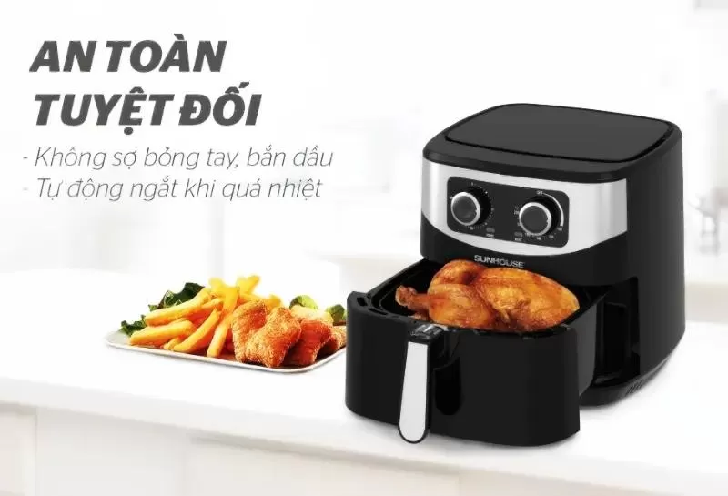 Nồi chiên không dầu Sunhouse SHD4062 6 lít