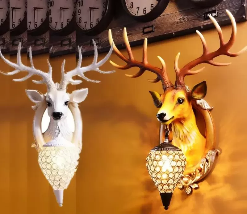 Đèn treo tường hình đầu hươu