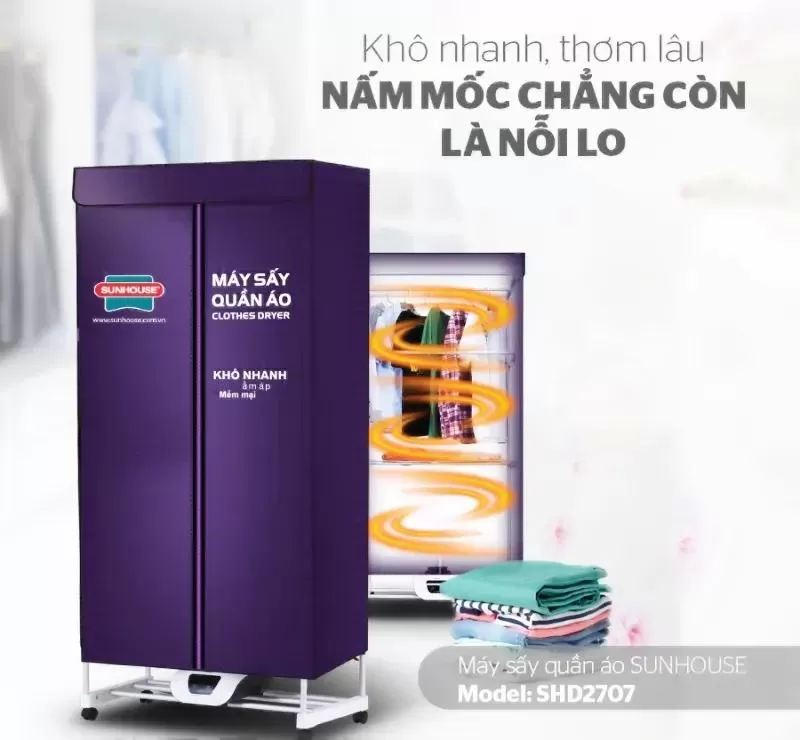 Tủ sấy quần áo Sunhouse SHD2707