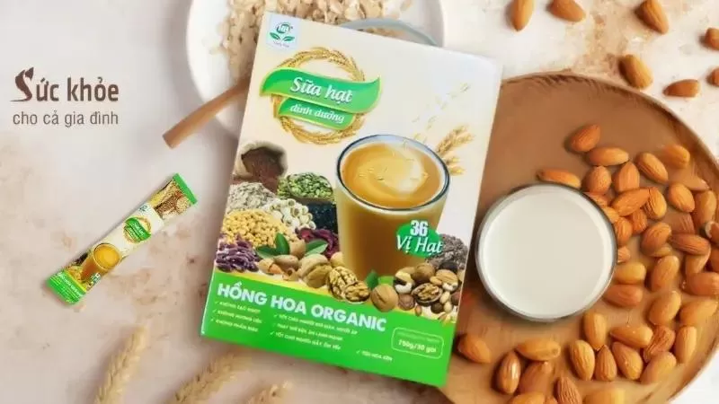 Bột ngũ cốc tăng cân siêu tốc Hồng Hoa Organic