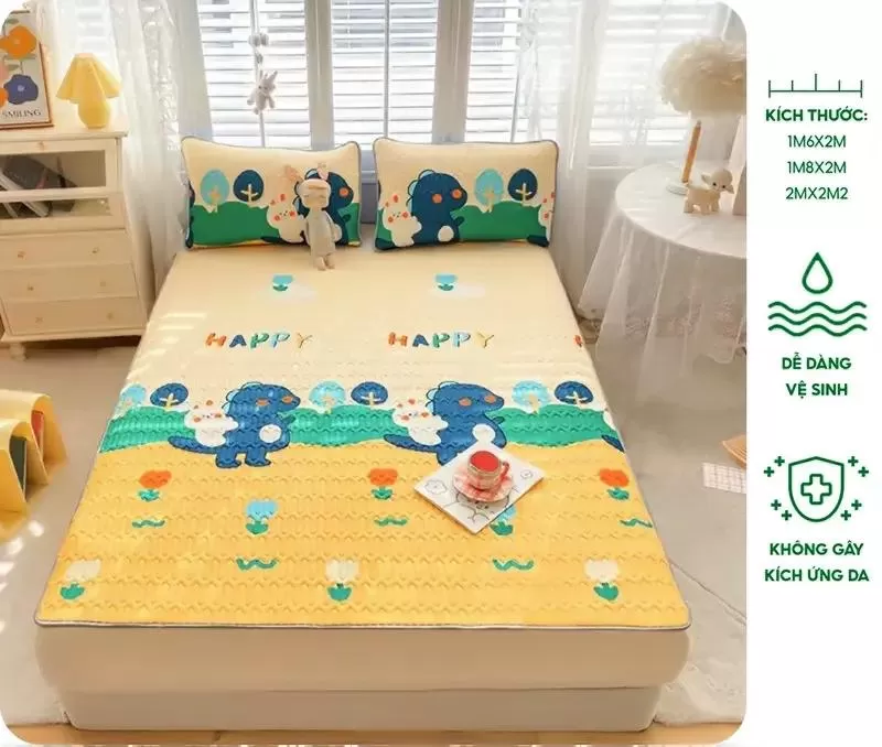 Chiếu điều hòa cho bé bằng cao su non Tencel Latex Hankun