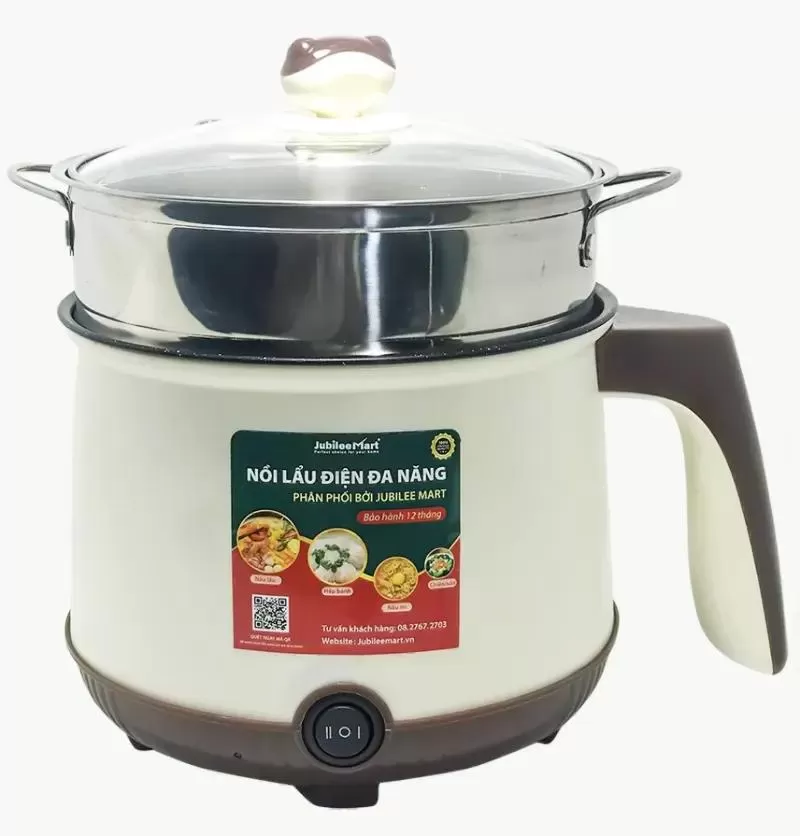 Nồi hấp bánh bao có xửng nhiều chế độ hấp, lẩu G01