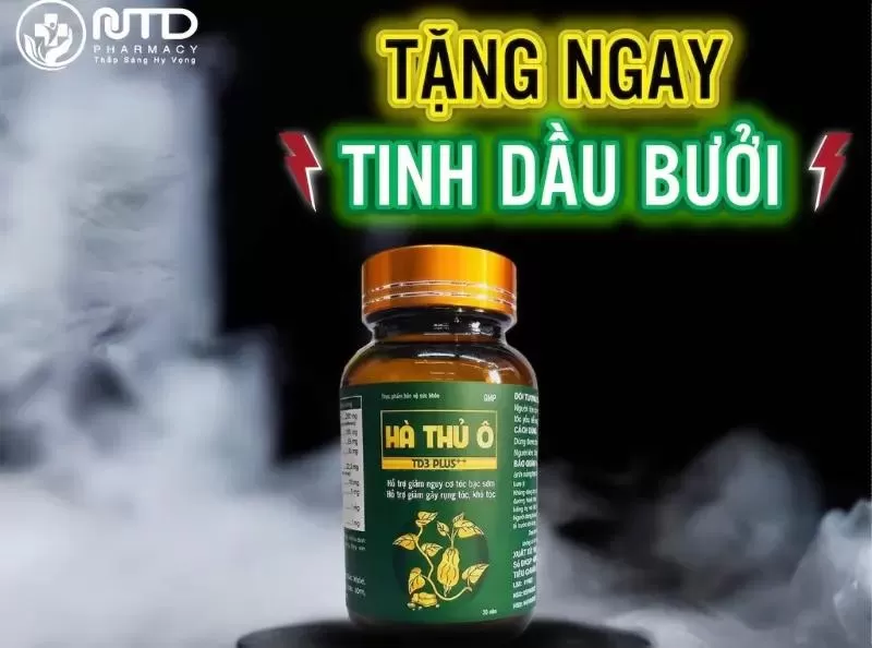 Thuốc Hà Thủ Ô TD3 Plus trị tóc bạc sớm