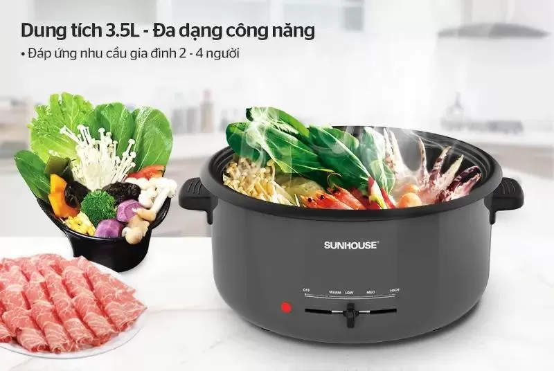 Nồi lẩu điện Sunhouse SHD4523