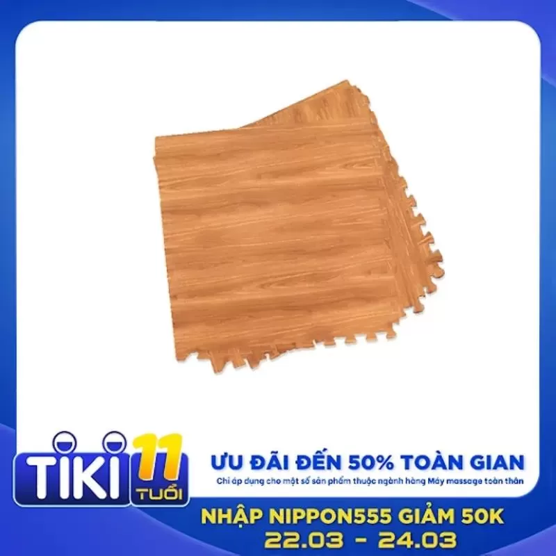 Thảm chơi cho bé xốp Suteki Ghép Vân Gỗ