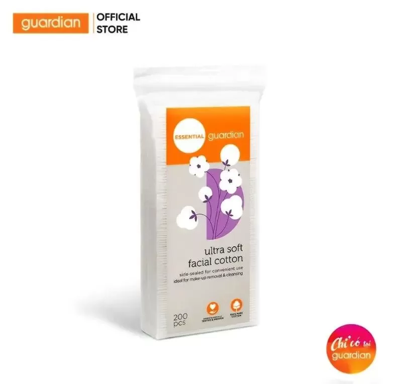 Bông tẩy trang Guardian Ultra Soft Facial Cotton Pads