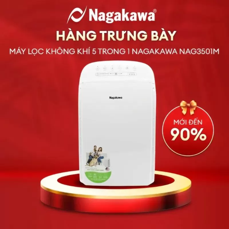 Máy Lọc Không Khí 5 Trong 1 Nagakawa NAG3501M