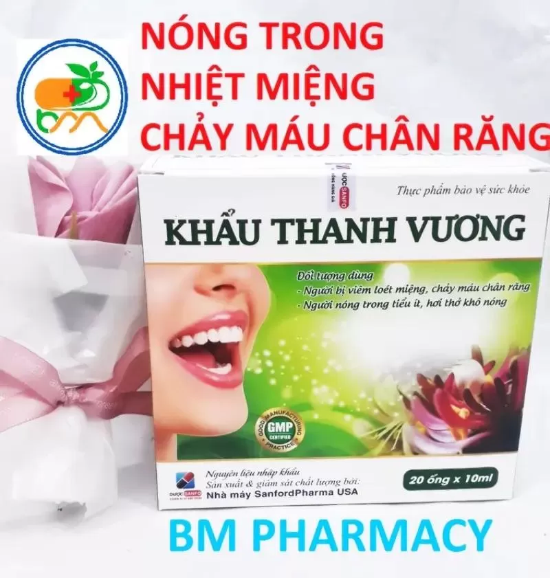 Thuốc trị nhiệt miệng Khẩu Thanh Vương