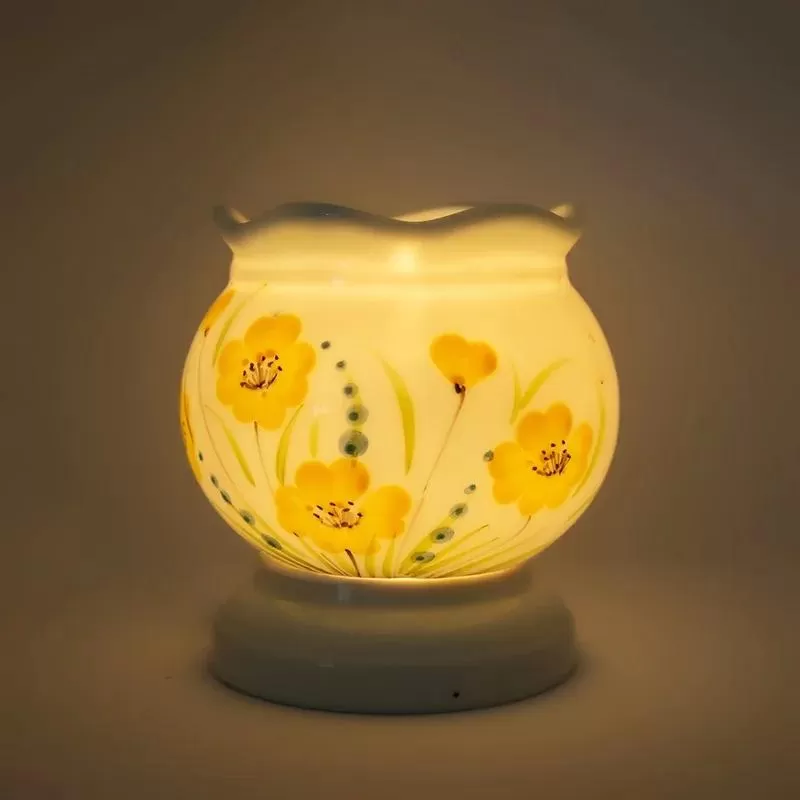 Đèn xông tinh dầu gốm sứ thấu quang HEIWA