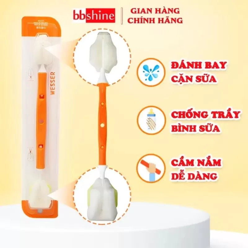 Cọ rửa bình sữa cho bé Wesser