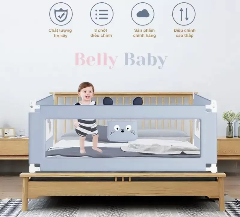 Thanh chắn giường an toàn cho bé Bellybaby