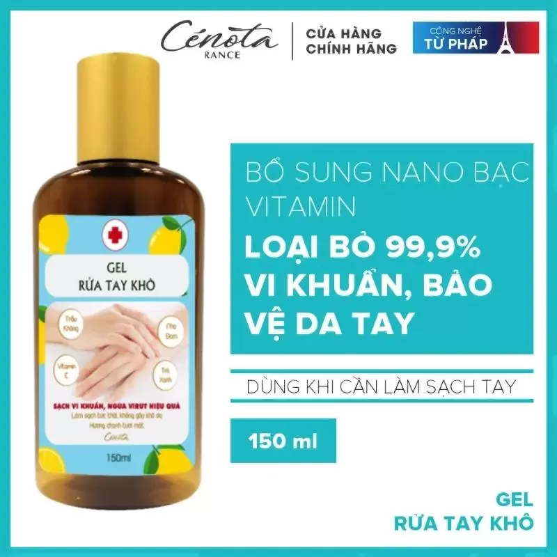 Gel rửa tay khô diệt khuẩn Cenota 320ml