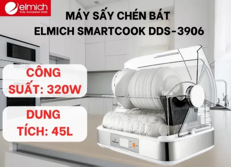 Máy sấy chén bát Smartcook DDS-3906