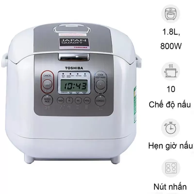 Nồi cơm điện Nhật Bản Toshiba RC-18NTFV 1.8L